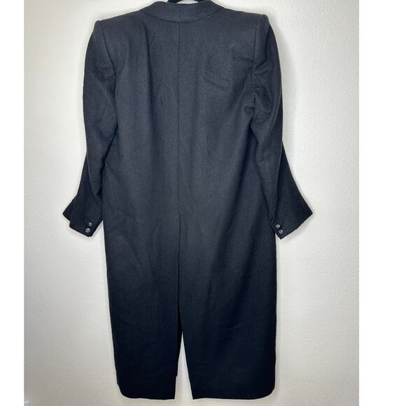 Rick Owens Legaspi Black Long Sleeve 2 Button Long Line High Back Slit Coat 12 - Picture 4 of 13